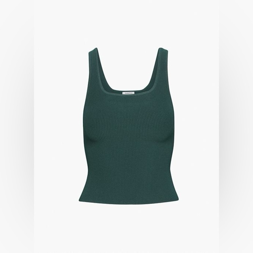 Aritzia - Babaton Sculpt Knit Squareneck Tank (Monarch Teal)